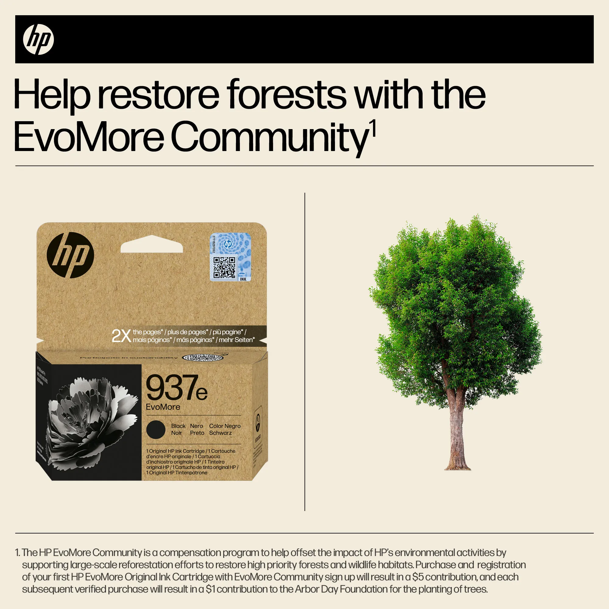 HP/InkHP 937e EvoMore BK Original Ink Ca