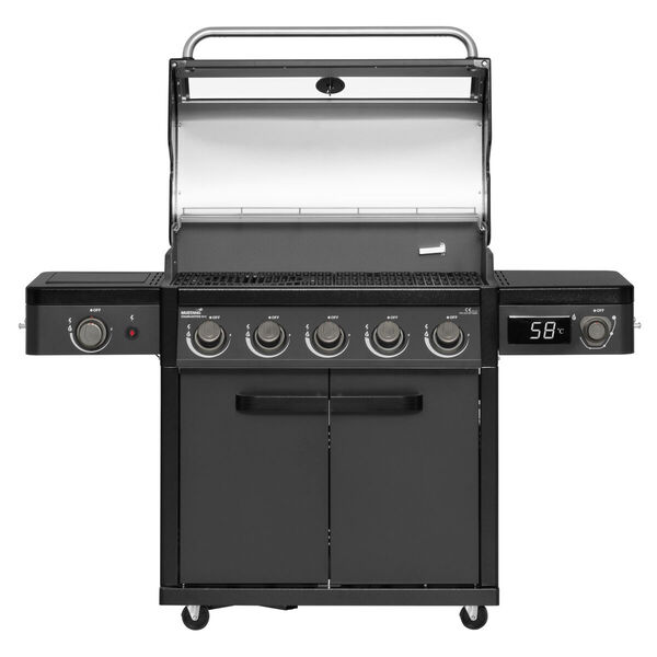 MUSTANG Charleston 5+1 Gas Grill, Grey, Black