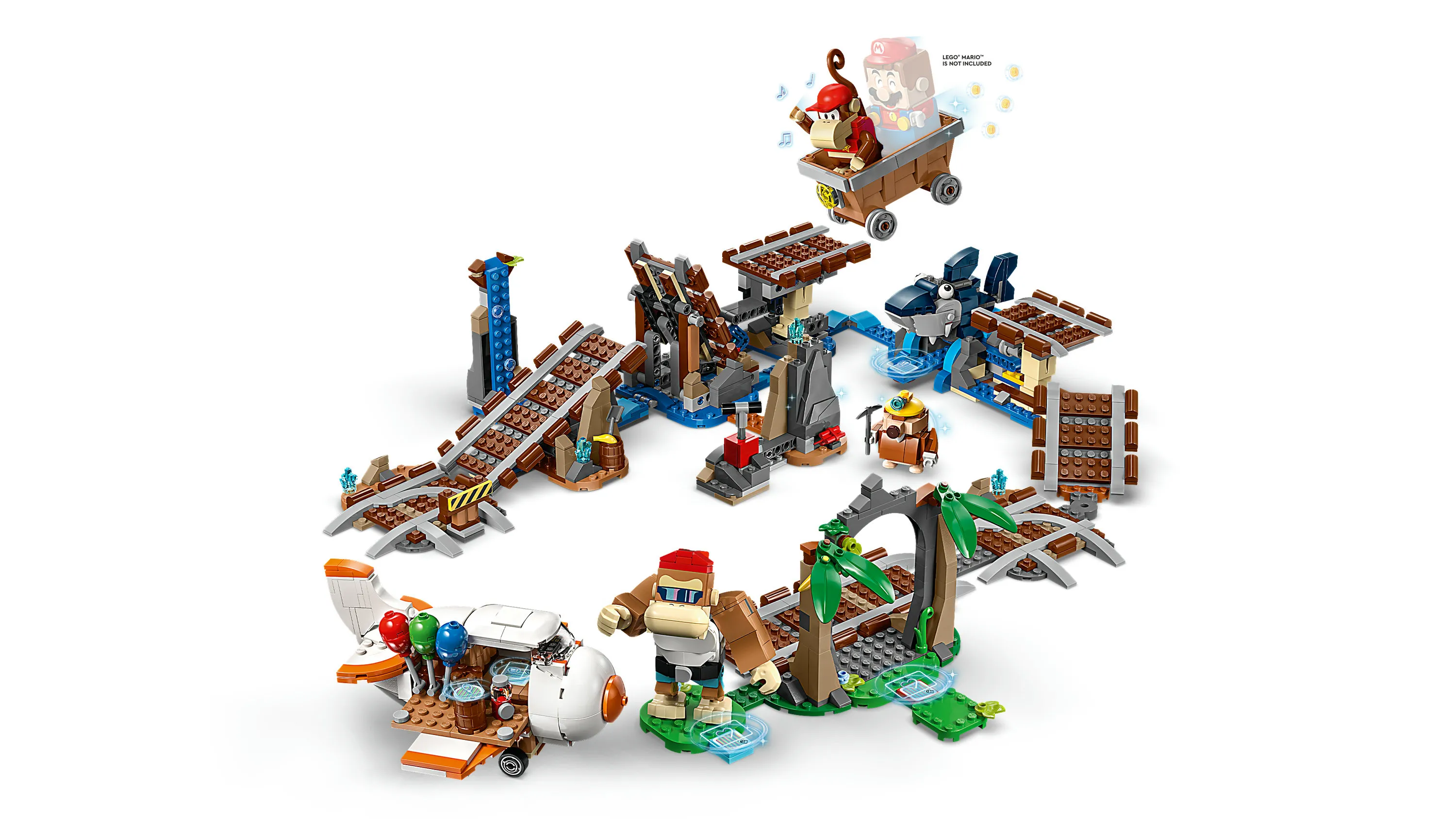Lego Super Mario Diddy Kongs Mine Cart Ride Expansion Set 71425
