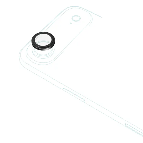 Epico Aluminium Lens Protectors Clear view Scratch and Fingerprint Protection iPhone Air, Black