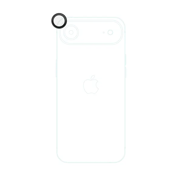Epico Aluminium Lens Protectors Clear view Scratch and Fingerprint Protection iPhone Air, Black