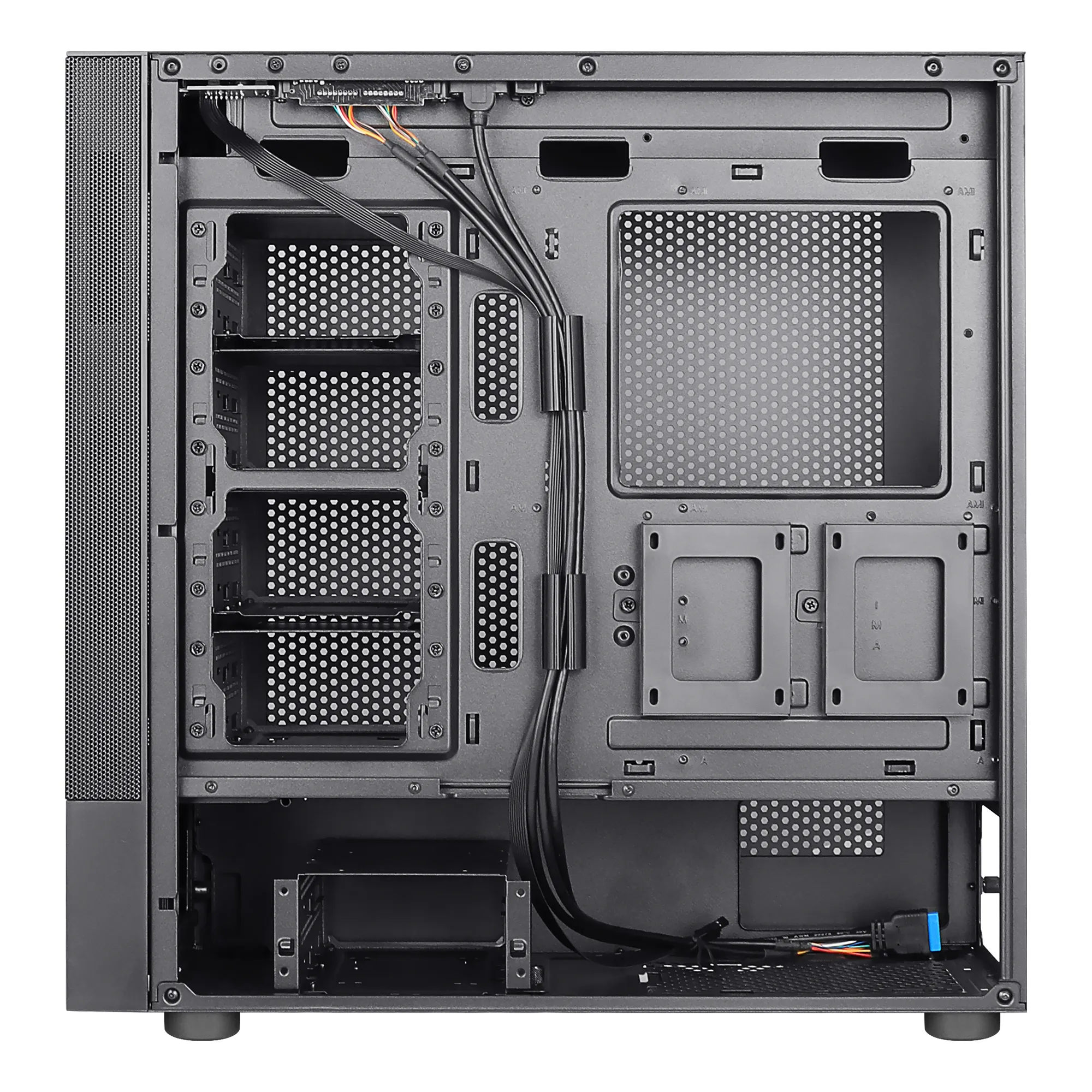 Cipherbkv1 Pc Atx Case Vertical Mount Gpu Front Mesh
