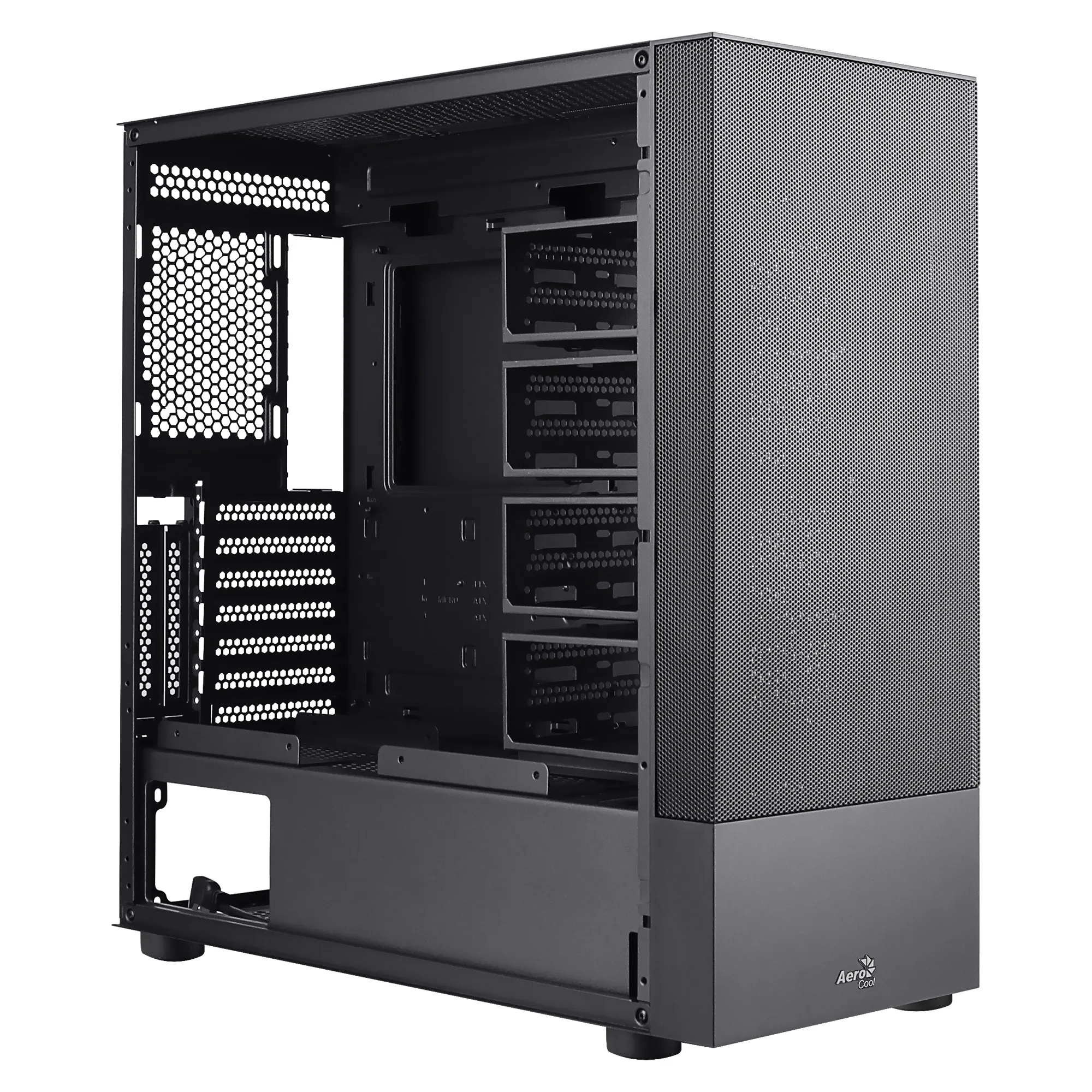 Cipherbkv1 Pc Atx Case Vertical Mount Gpu Front Mesh