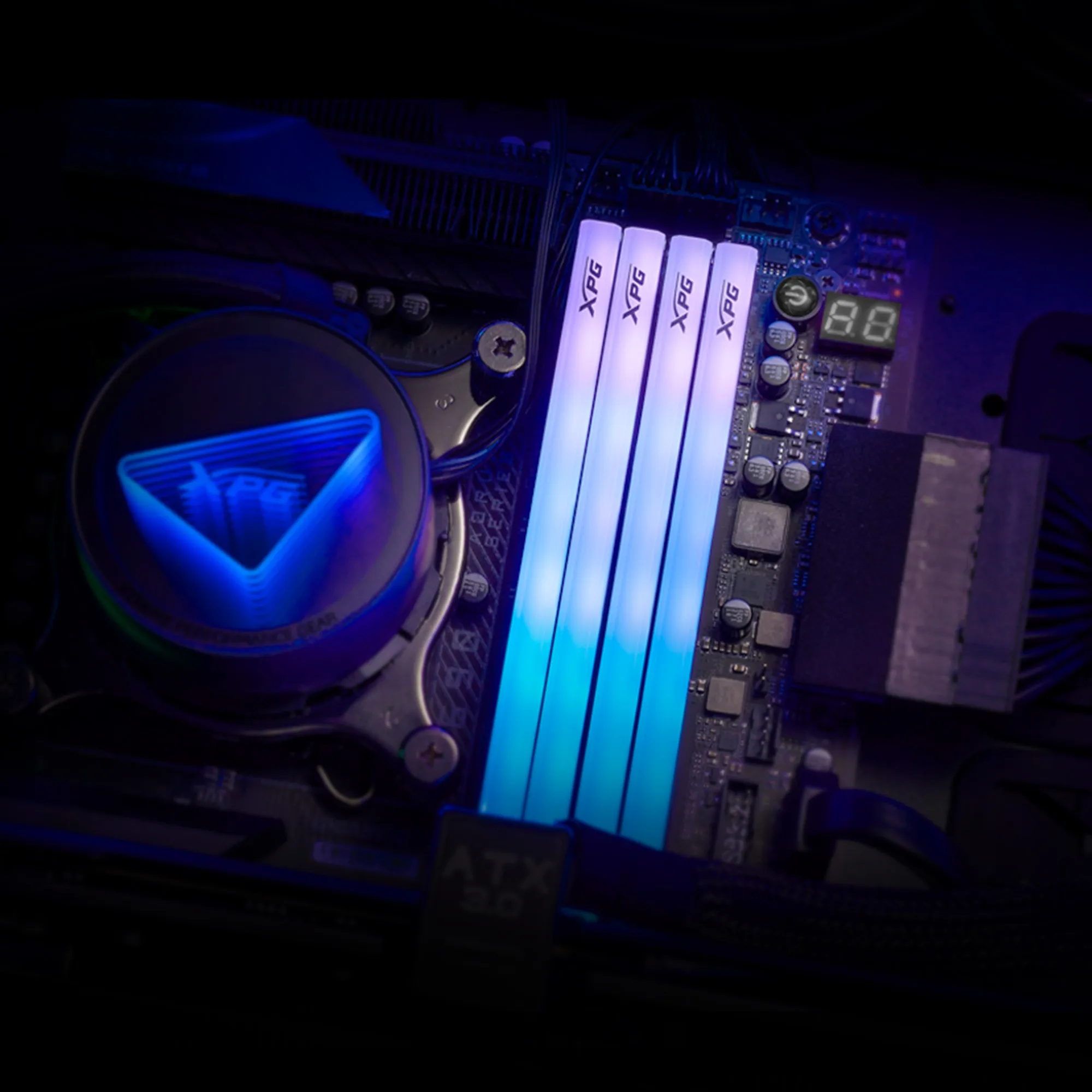 ADATA DDR5 - 16GB - 6000 - CL - 30, Single RAM (white, AX5U6000C3016G-SLABRWH, XPG Lancer Blade RGB, INTEL XMP, AMD EXPO)