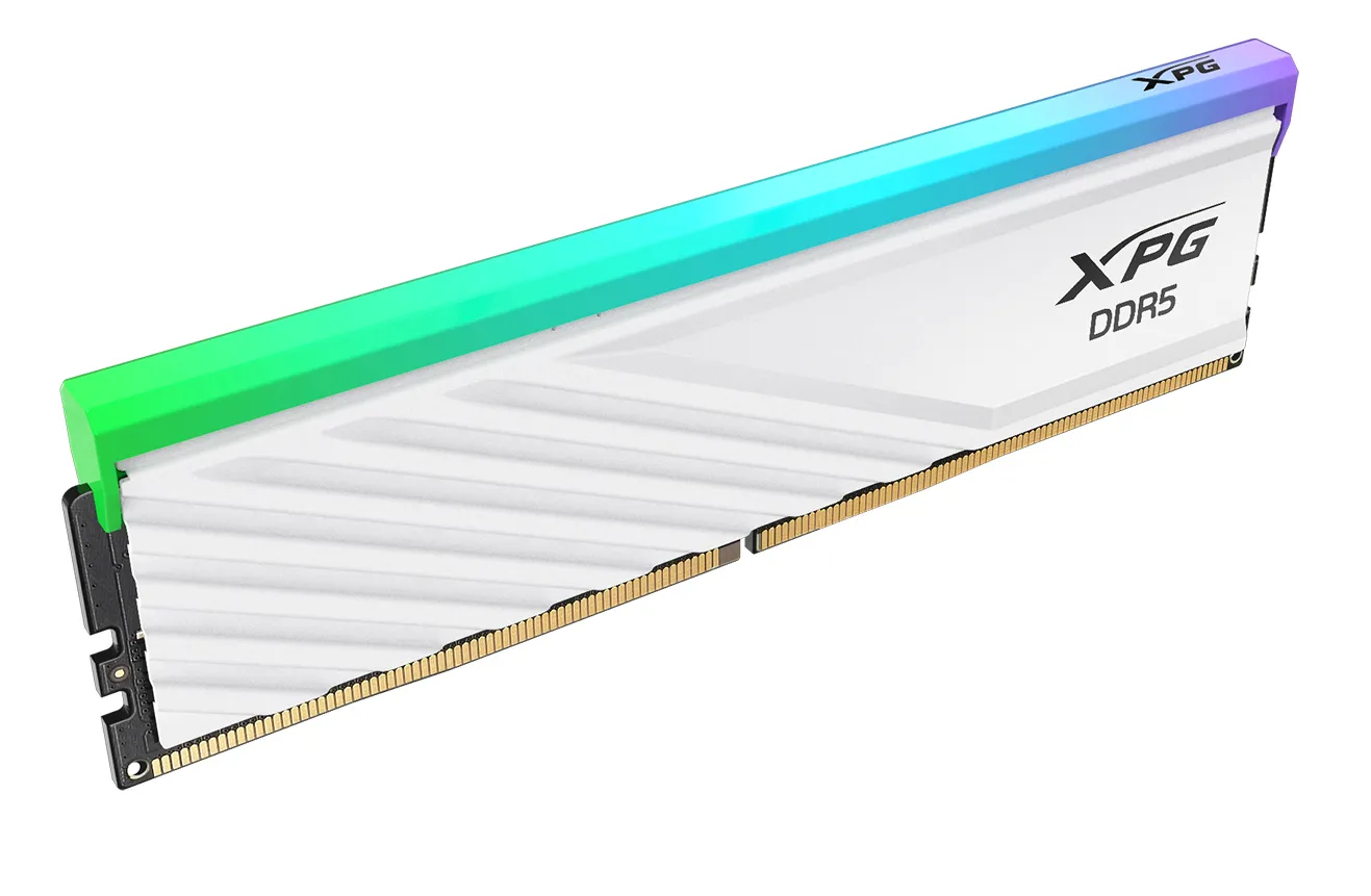ADATA DDR5 - 16GB - 6000 - CL - 30, Single RAM (white, AX5U6000C3016G-SLABRWH, XPG Lancer Blade RGB, INTEL XMP, AMD EXPO)