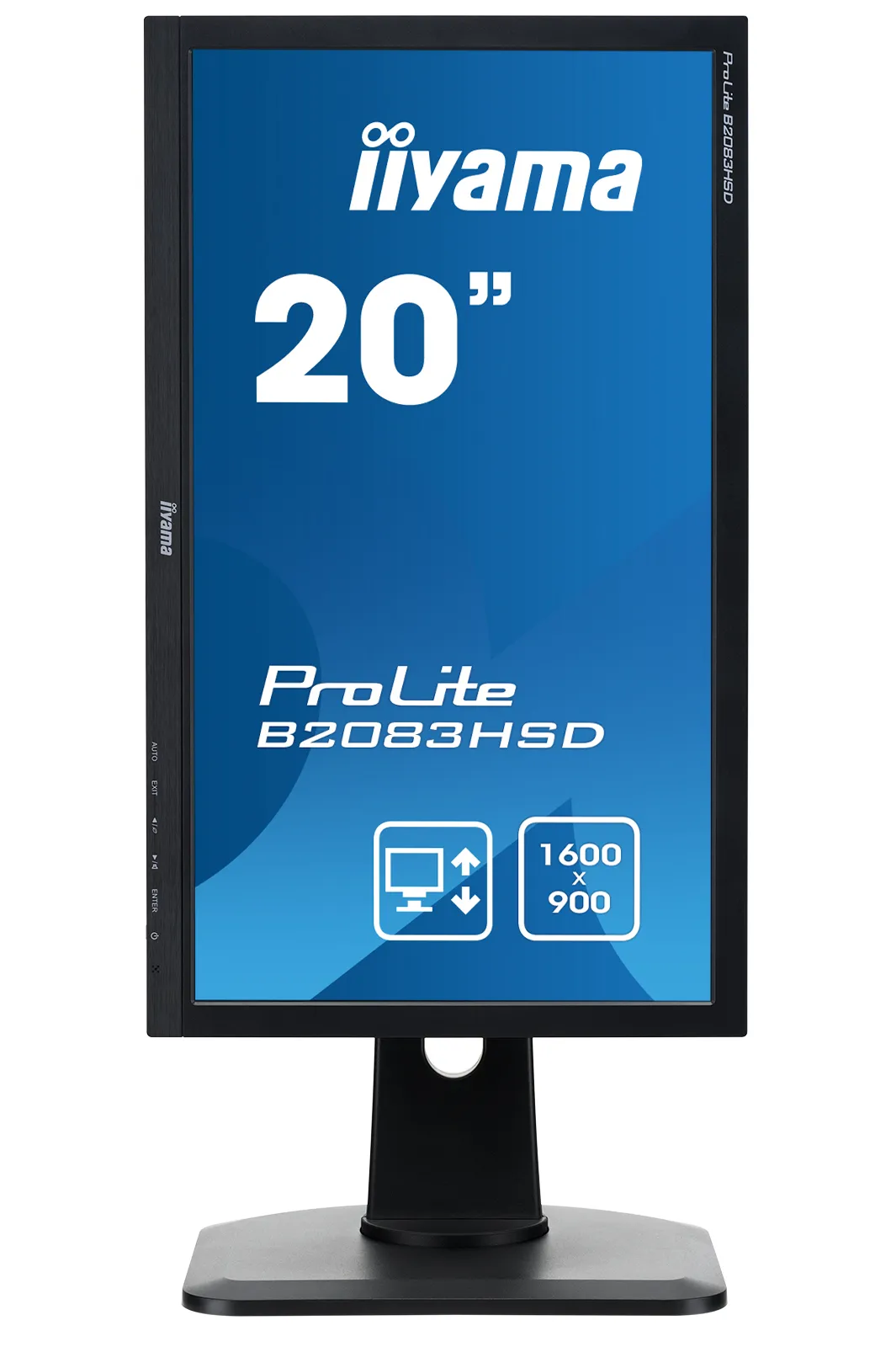 Iiyama 19.5" ProLite B2083HSD-B1, 1600x900px, TN -n&auml;ytt&ouml;