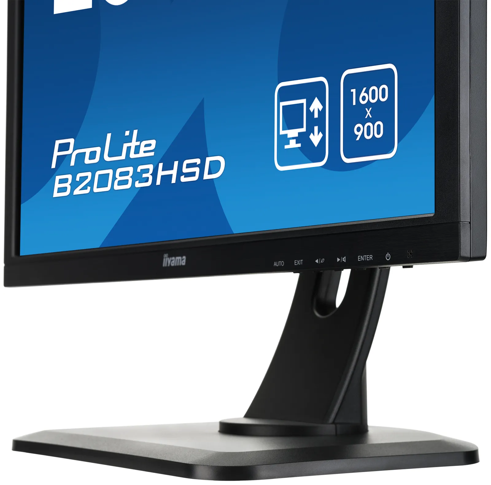 Iiyama 19.5" ProLite B2083HSD-B1, 1600x900px, TN -n&auml;ytt&ouml;