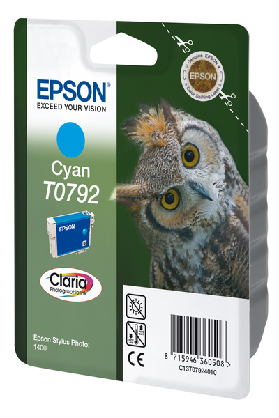 EPSON CYAN T0792 CLARIA PHOTO INK
