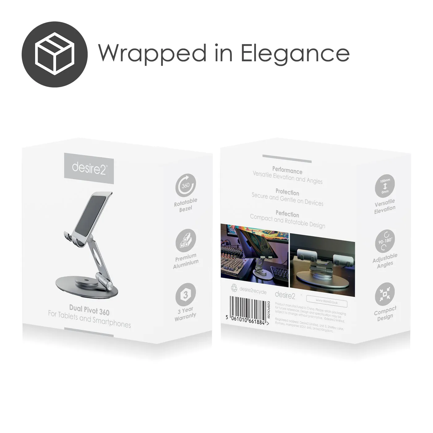 Desire2 Dual Pivot 360 - for Tablet and Smartphone