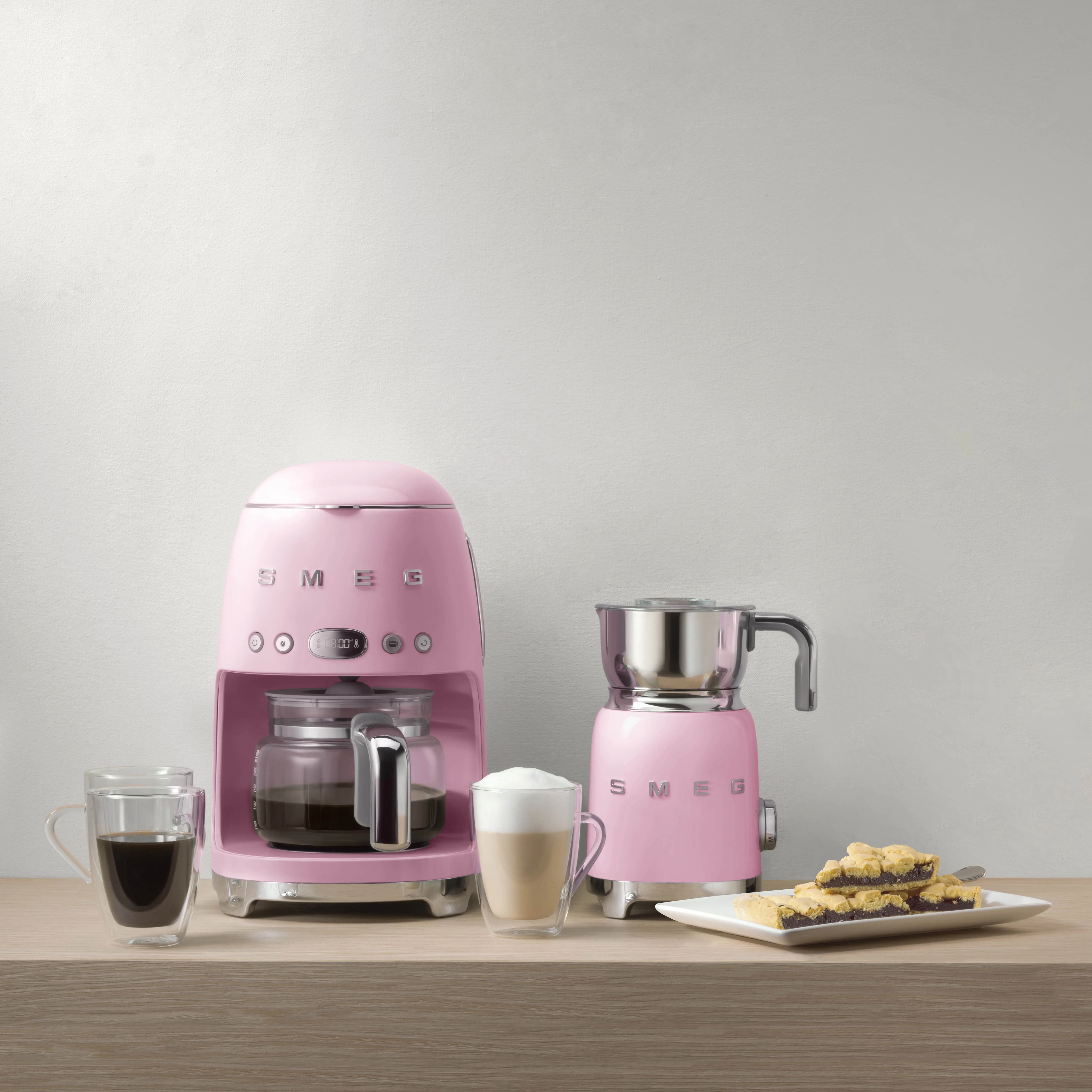 Smeg 50s Style - kaffebryggare, Pink
