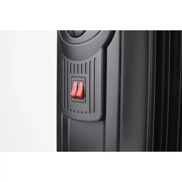 Black+Decker - oil heater, black 1500W