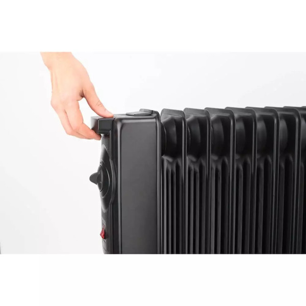 Black+Decker - oil heater, black 1500W