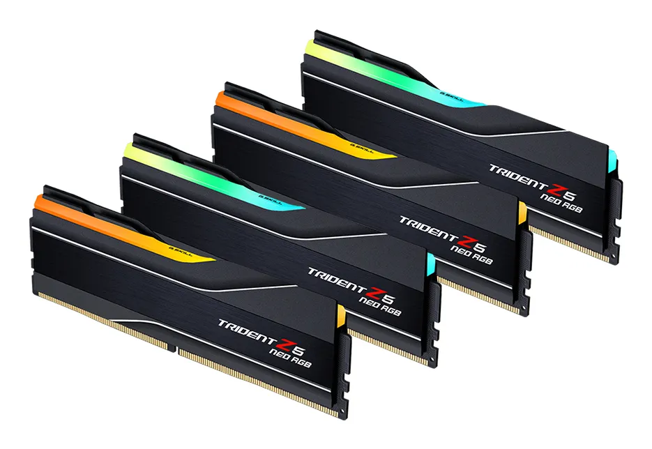 G.SKILL Trident Z5 Neo RGB DDR5 6000MHz CL34 256GB (4 x 64GB) AMD EXPO Desktop Memory Kit