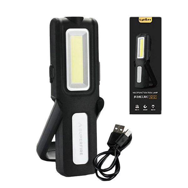 SUPERFIRE G12, 1200 mAh, 566 lm, Workshop Flashlight