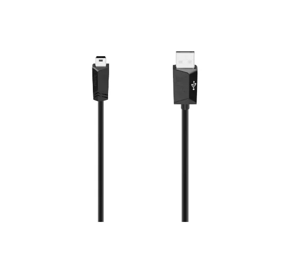 Hama Mini USB cable, 1.5 m, Black