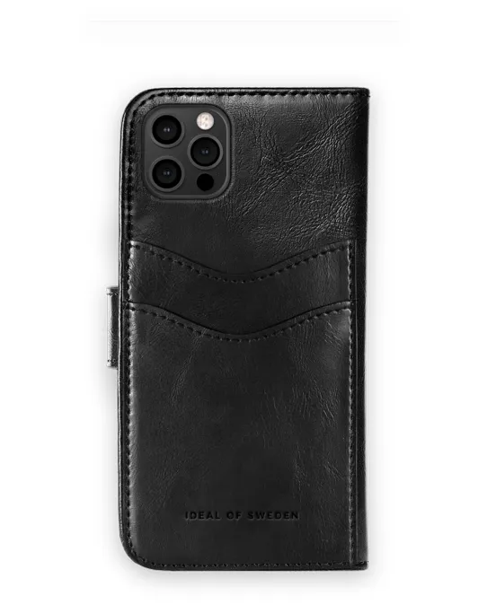 iDeal of Sweden Magnet Wallet+, iPhone 12 / 12 Pro -suojakotelo, Musta