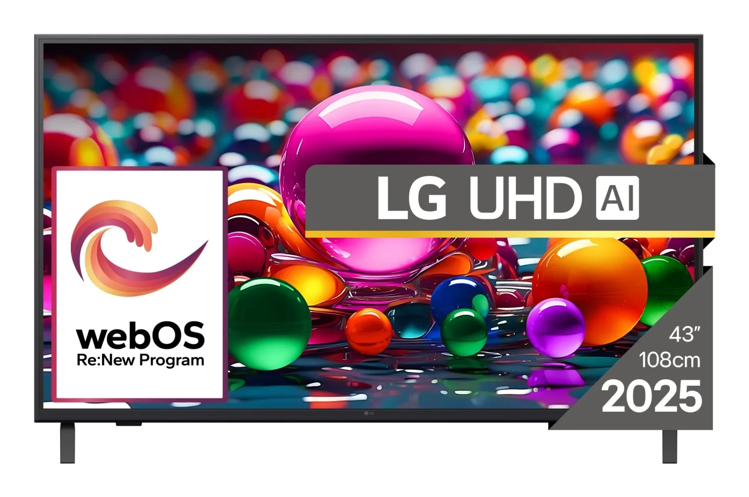 LG 43UA74003LB 43" 4K LED webOS TV, 60Hz, HDR10