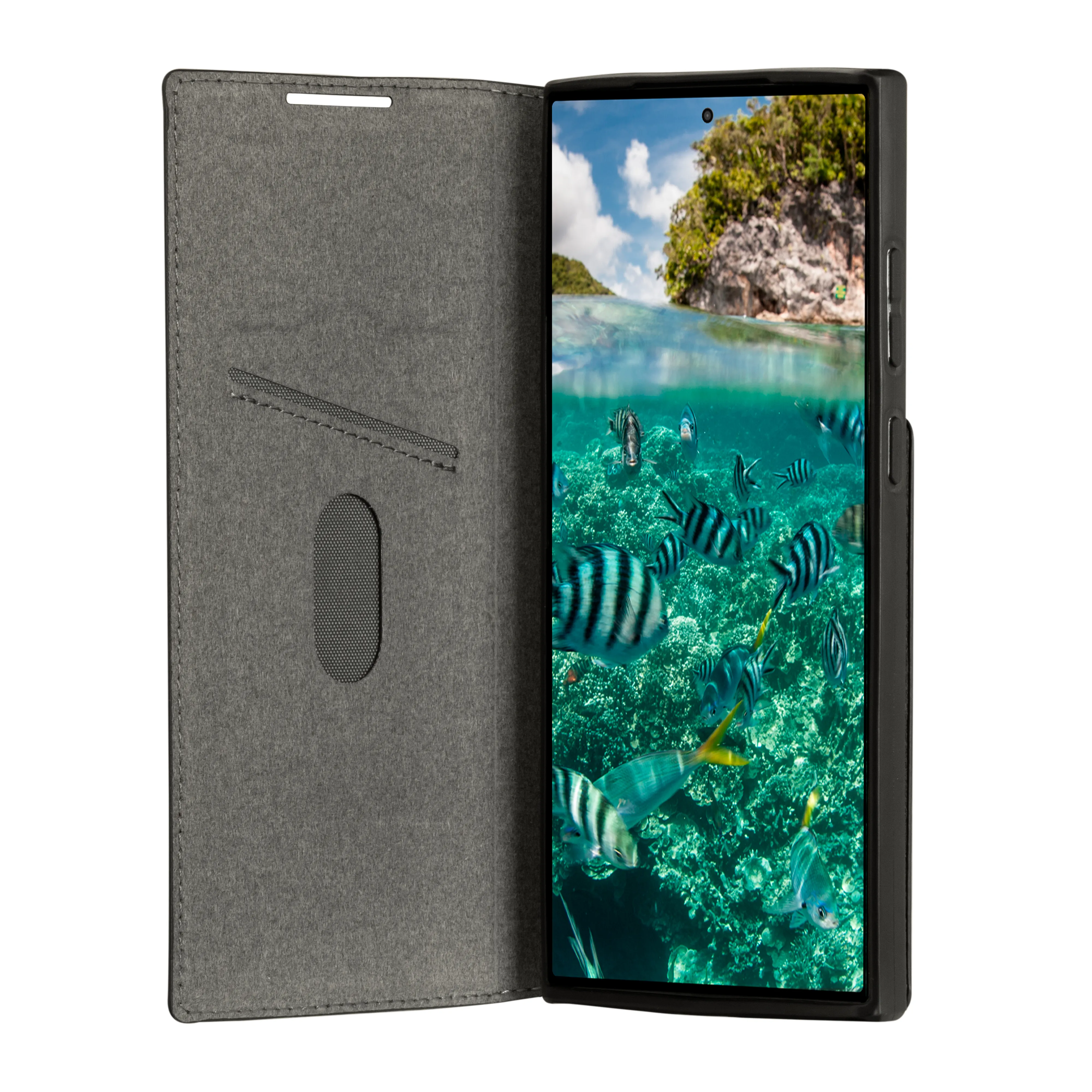 Dbramante1928 Oslo, Galaxy S23 Ultra - pl&aring;nboksfodral, Svart