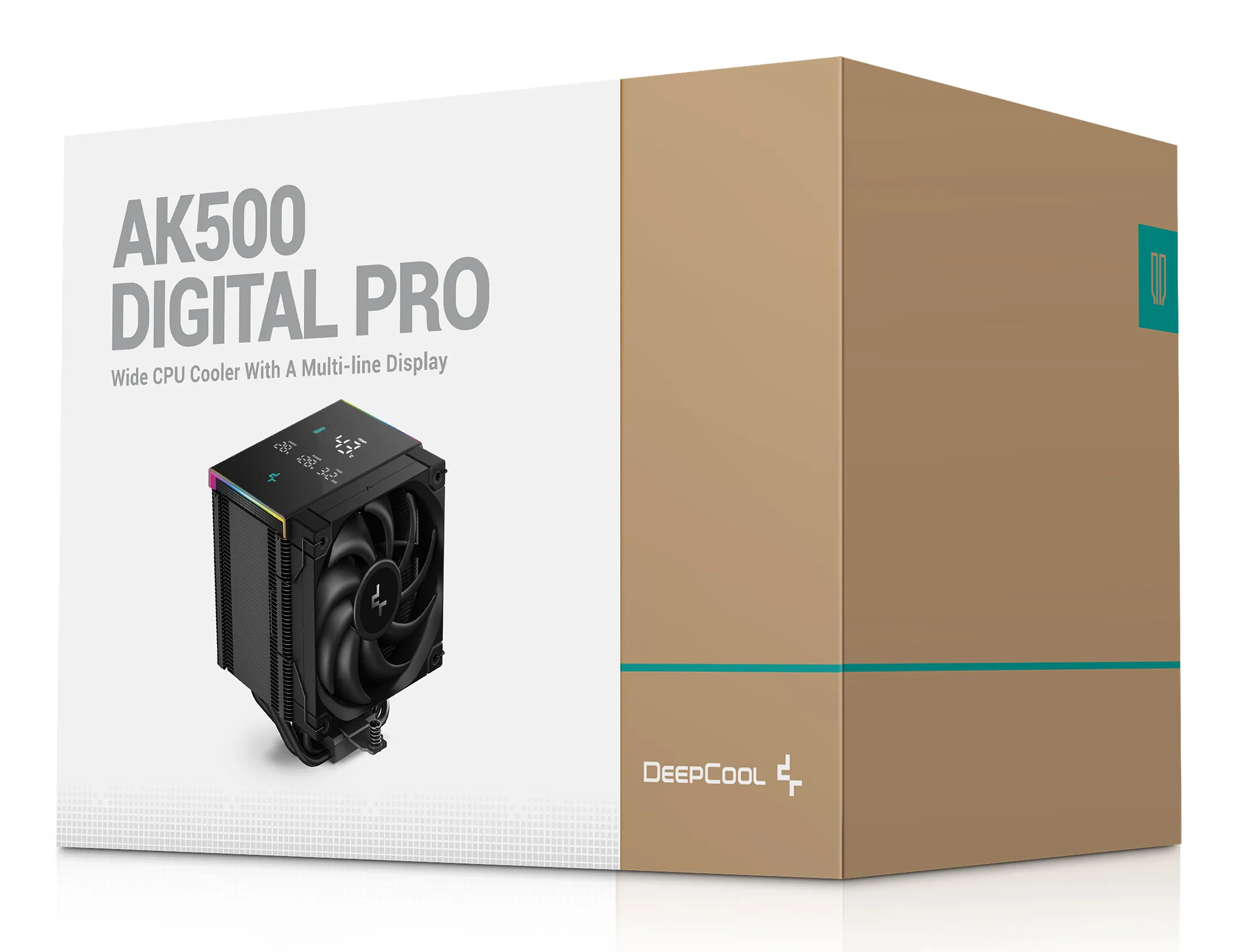 DeepCool AK500 Digital Pro, 120 mm ARGB -prosessorij&auml;&auml;hdytin, musta