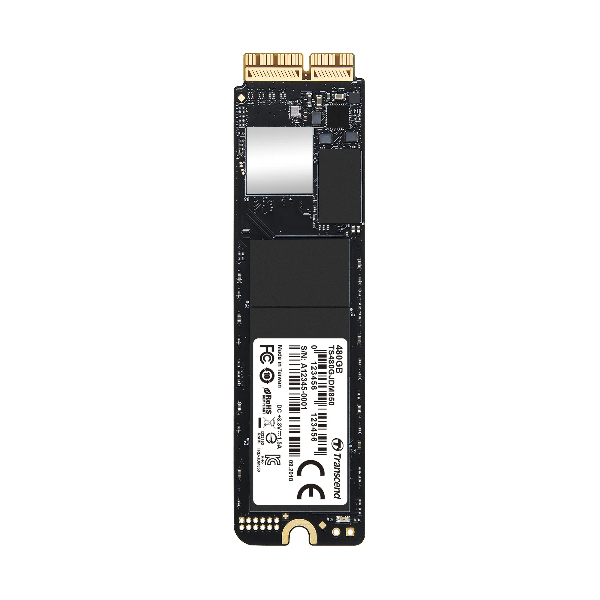 Transcend 480GB JetDrive 850, 1600 MB/s/1400 MB/s, M.2 - SSD