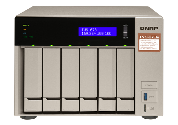 Qnap TVS-673E-4G, 6-bay - Personal Cloud NAS
