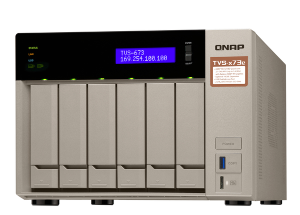 Qnap TVS-673E-4G, 6-bay - Personal Cloud NAS