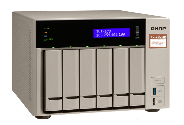 Qnap TVS-673E-4G, 6-bay - Personal Cloud NAS