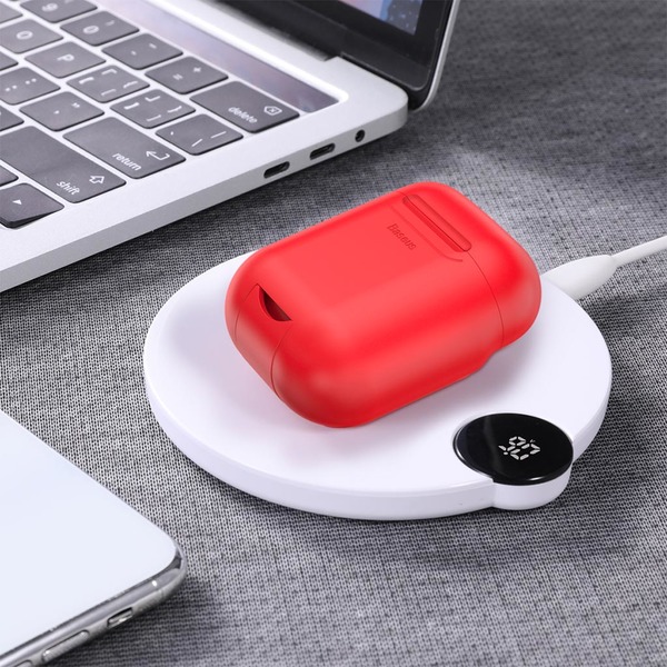 Baseus Wireless charging case for AirPods, punainen