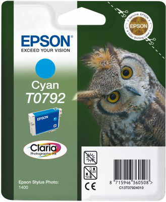 EPSON CYAN T0792 CLARIA PHOTO INK