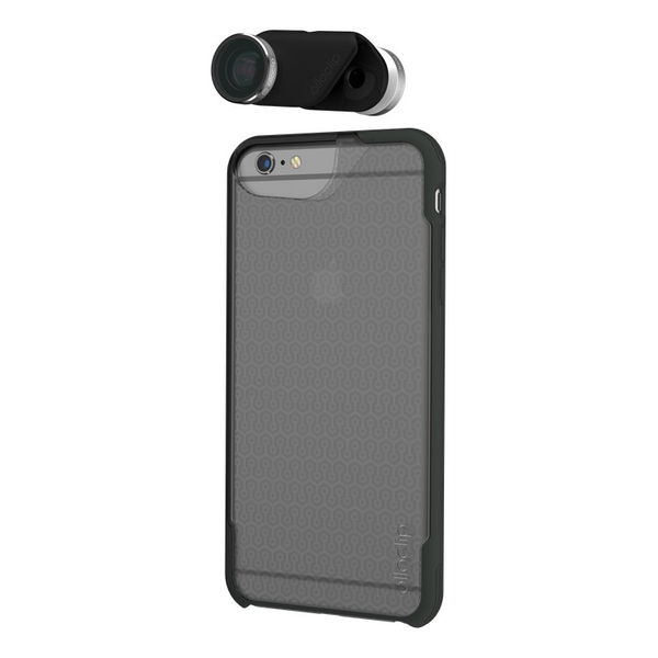 Olloclip 4-IN-1 + olloCase for iPhone 6 Plus/6SPlus - B.Clip/D.Grey Case