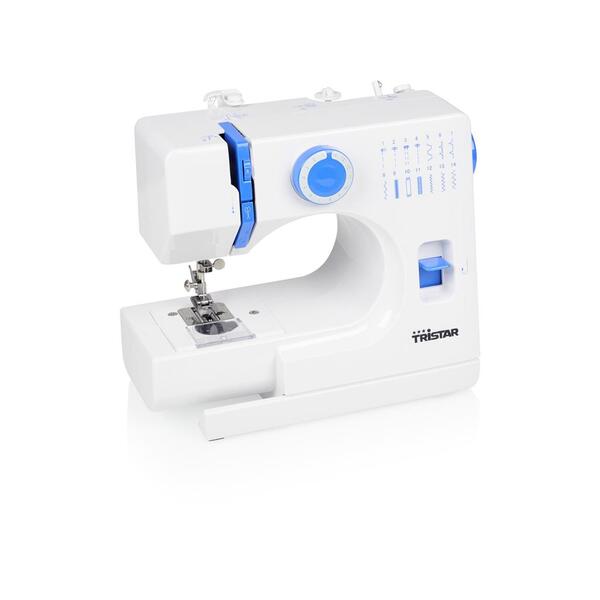 Tristar SM-6003 Sewing Machine, 14 Stitches, White/Blue