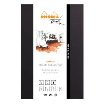 Rhodia Marker pad A4+ 50sh blank 100g