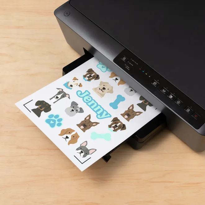 Cricut Sticker Set Waterproof A4 - 6 sheets (White)