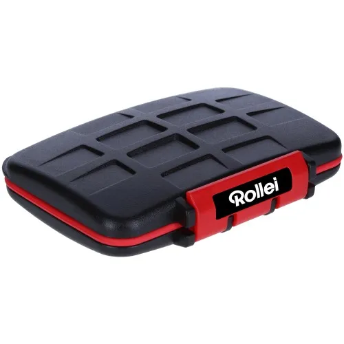 Rollei SD card case, Black, Red