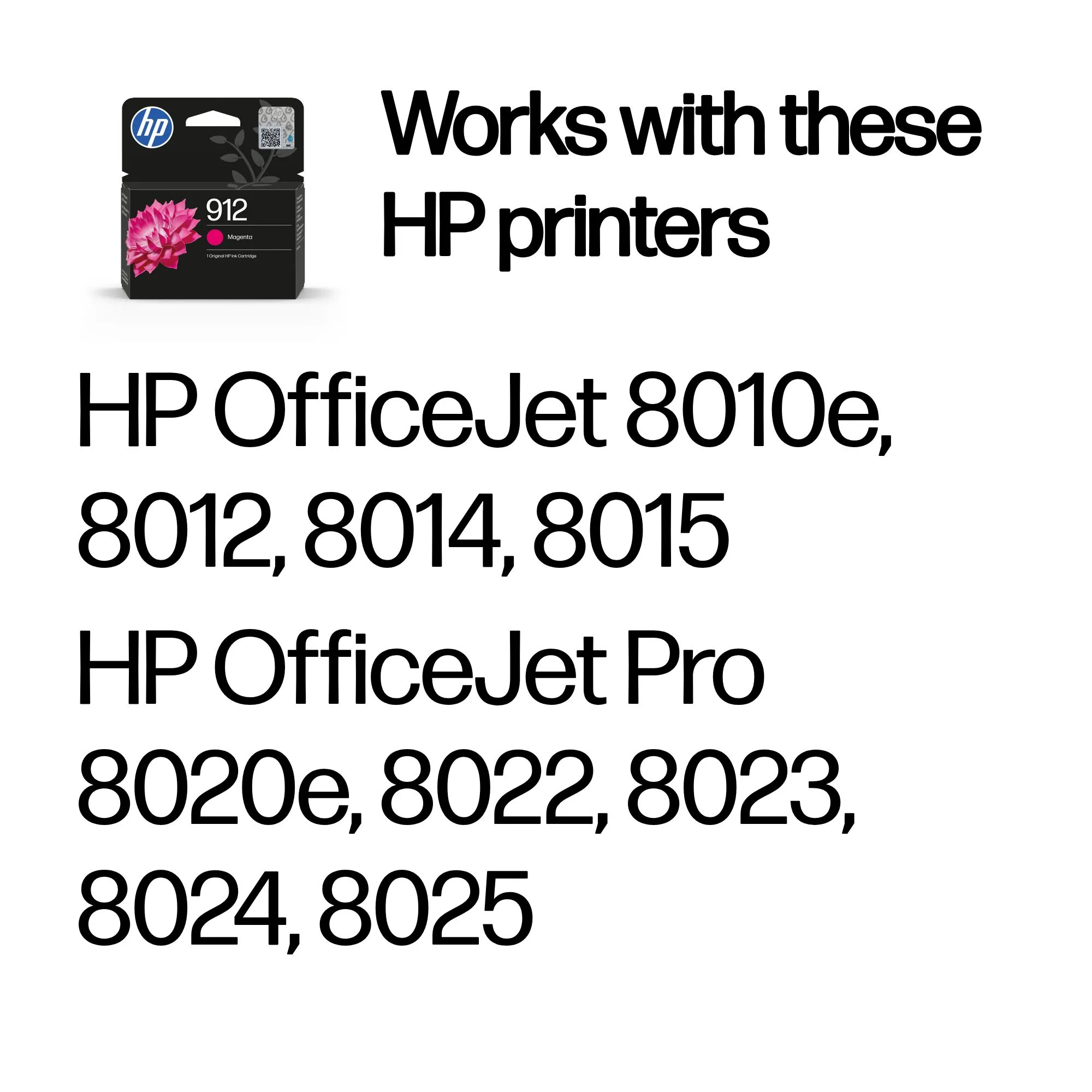 HP 912 ink cartridge, 2.93 ml, Magenta