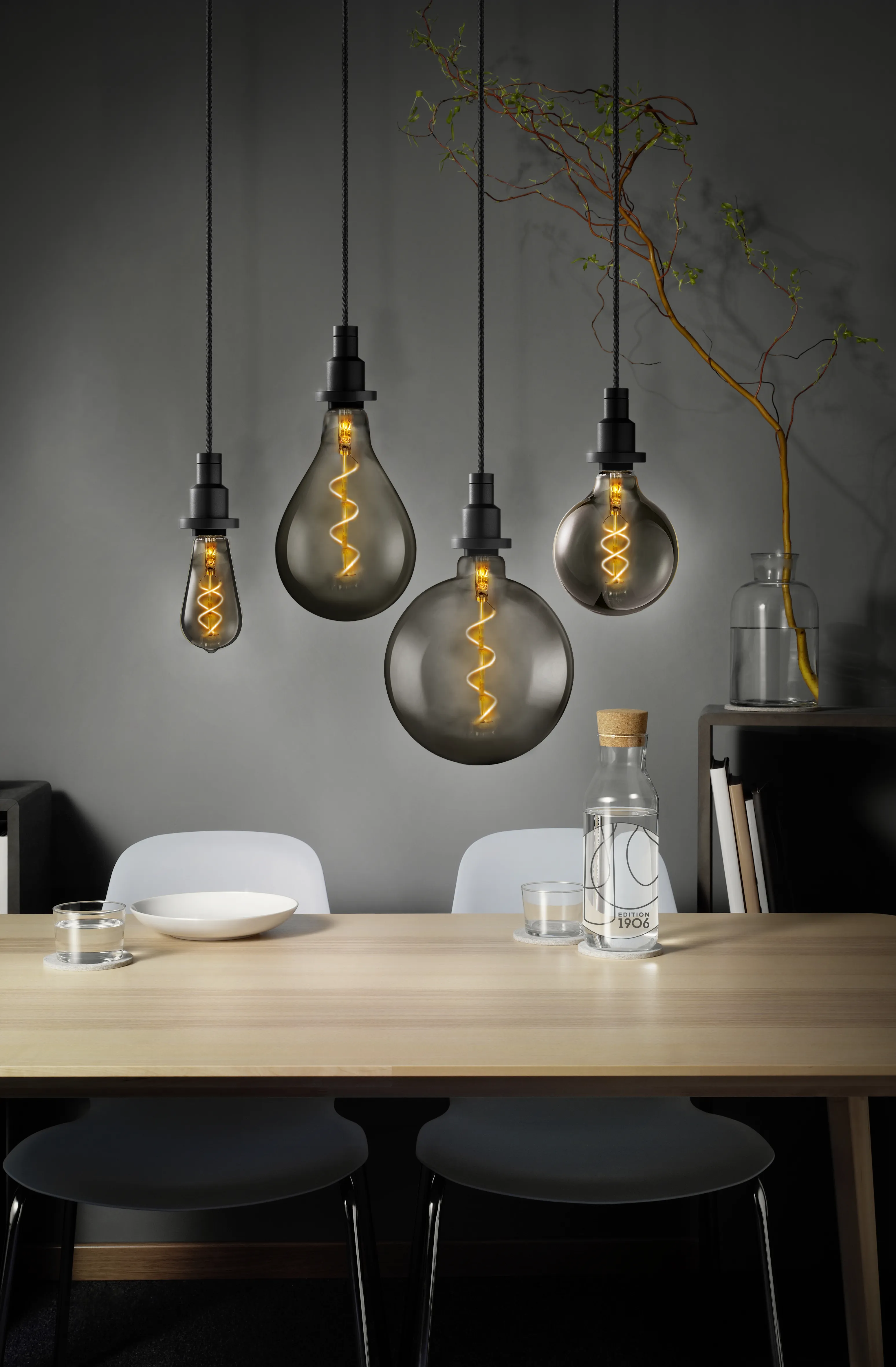 Ledvance LED 1906 Vintage Edison 15W/820 fil spi smoke E27