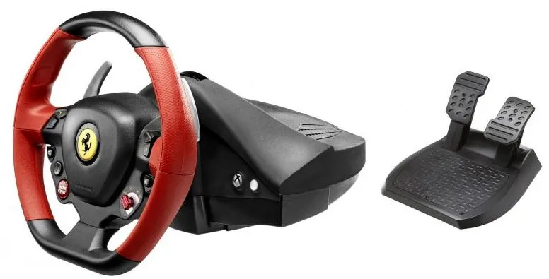 Thrustmaster Ferrari 458 Spider -rattiohjain + polkimet, Xbox