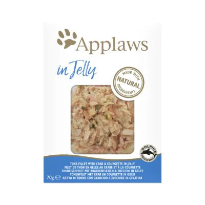 Applaws Tuna Fillet with Crab in Broth, Wet food for cats, Adult, 70g