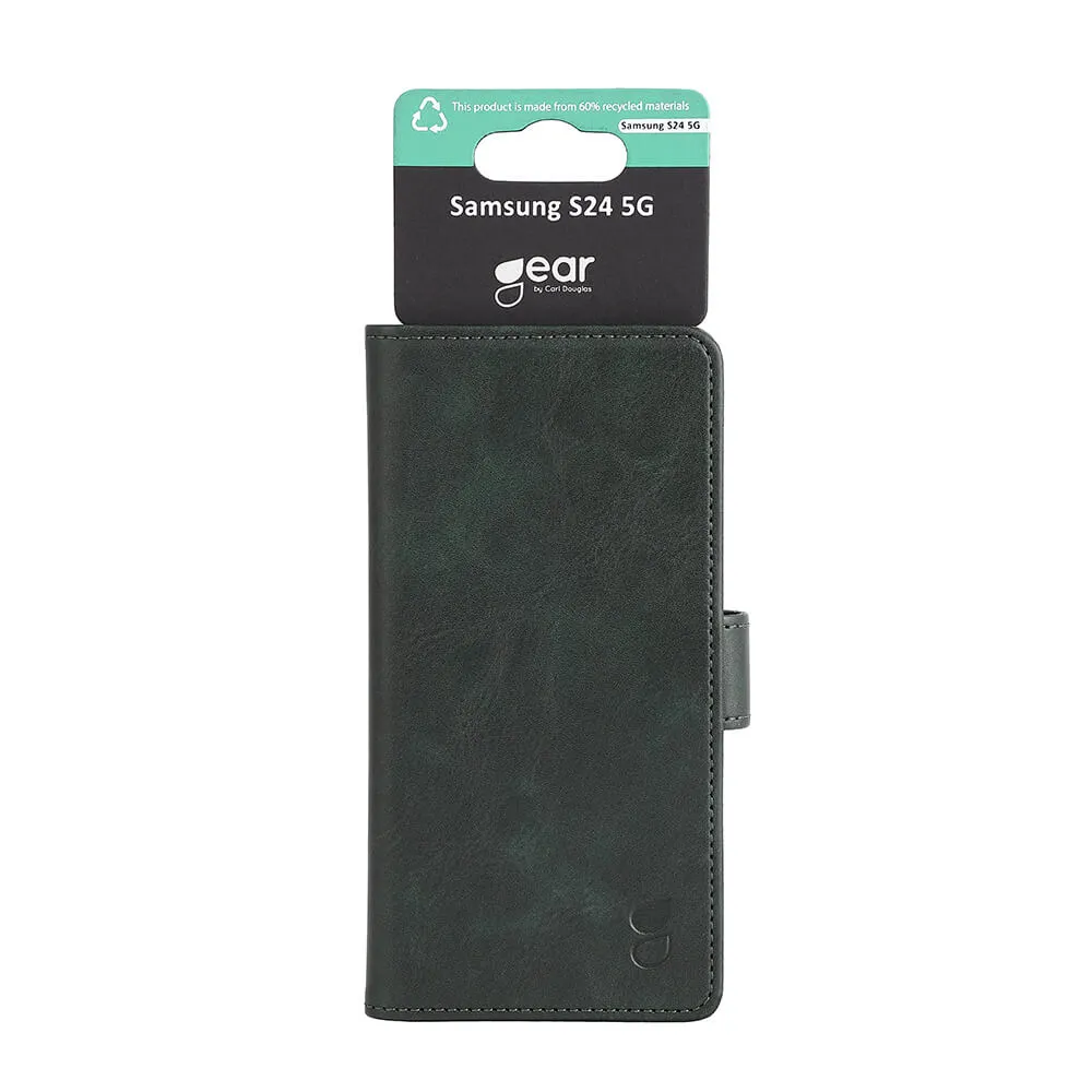 GEAR Wallet, Galaxy S24 -lompakkokotelo, Oliivinvihre&auml;
