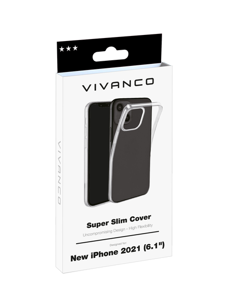 VIVANCO Slim TPU Cover for iPhone 13, clear