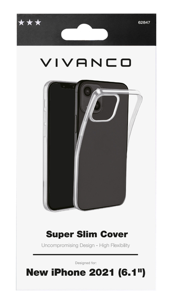 VIVANCO Slim TPU Cover for iPhone 13, clear