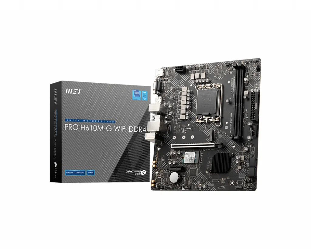 MSI PRO H610M-G WIFI DDR4 mATX - motherboard