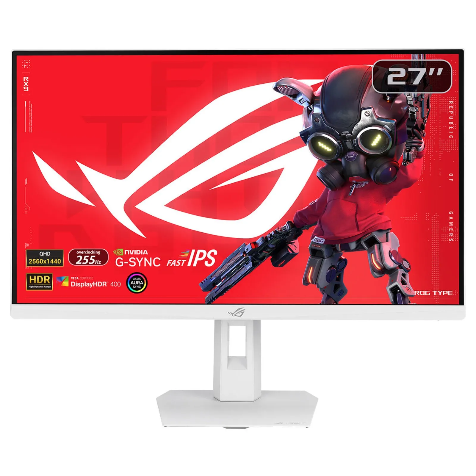 ASUS ROG Strix XG27ACMES-W 27" WQHD, Fast IPS gamingsk&auml;rm med USB-C hub