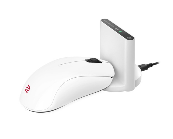 ZOWIE U2-DW 4K Middle Wireless Gaming Mouse, Glossy White