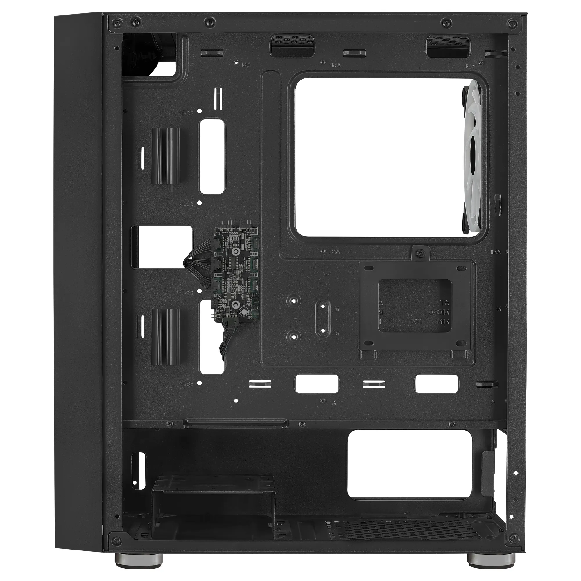 AeroCool Graphite V3 Midi-Tower Case with RGB lighting, Black