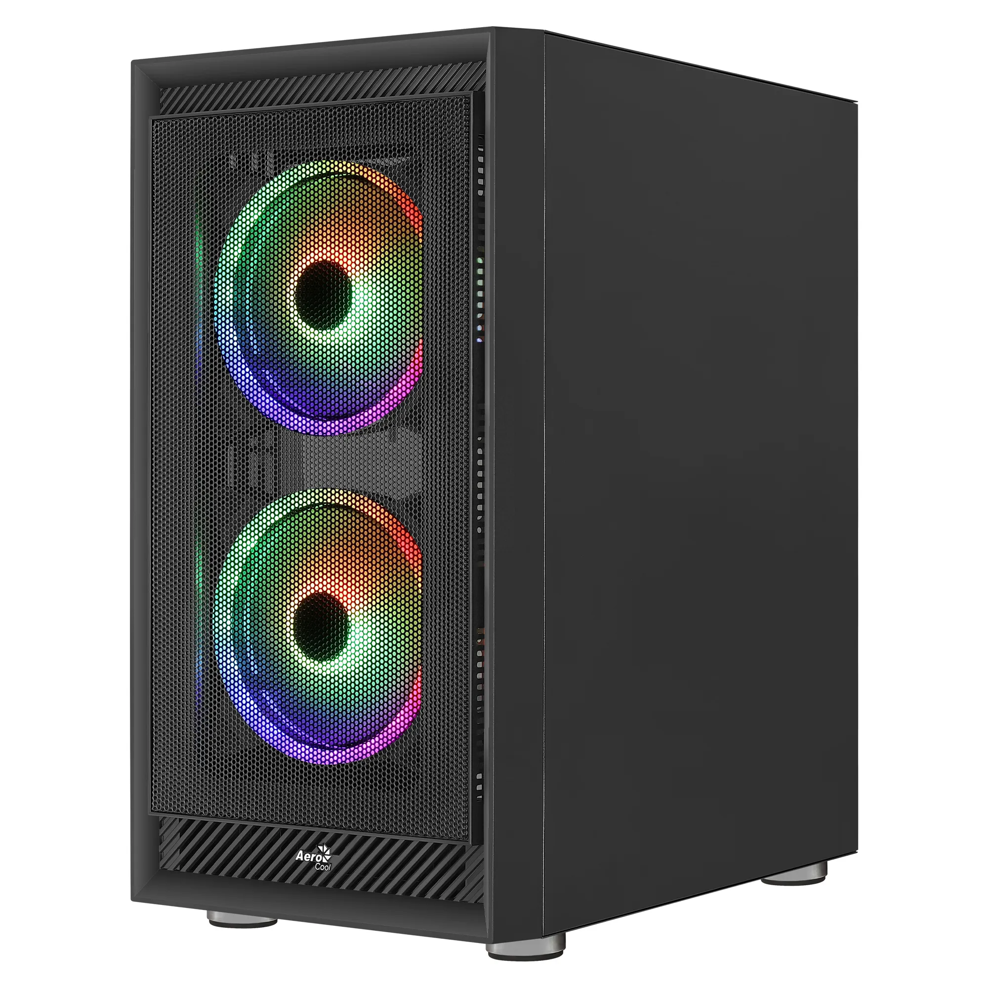 AeroCool Graphite V3 Midi-Tower Case with RGB lighting, Black