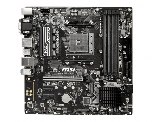 MSI B450M PRO-VDH Max mATX-emolevy