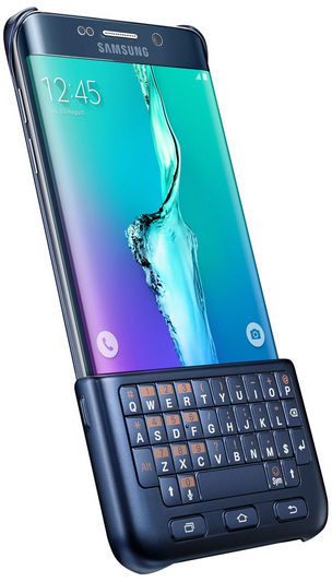 Samsung Keyboard Cover EJ-CG928 - N&auml;pp&auml;imist&ouml; - musta malleihin Galaxy S6 edge+
