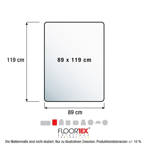 Ultimat Prof. stolmatta PC 89x119 cm f&ouml;r h&aring;rda golv