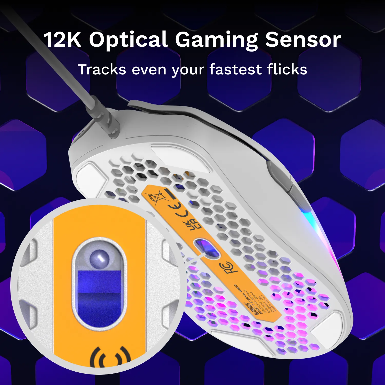 Glorious Model O Eternal - gaming mouse, White
